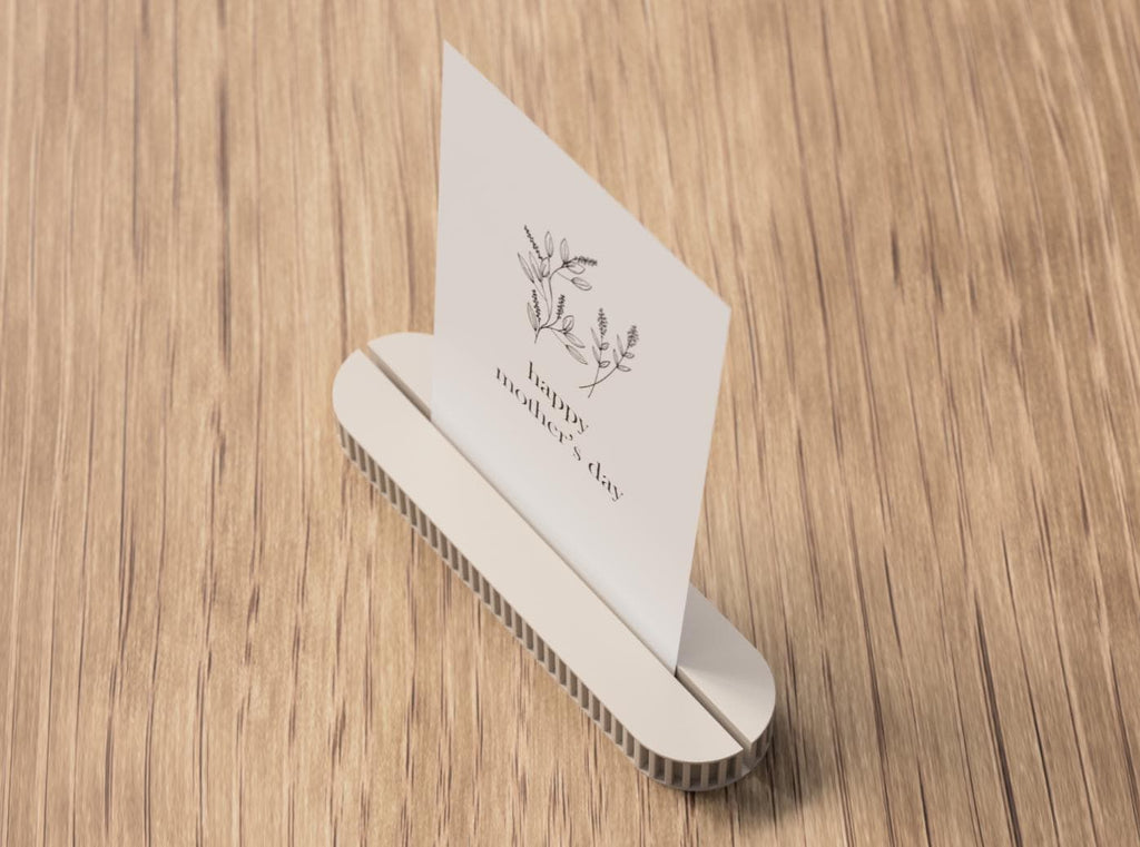 Minimalist Card Holder with Botanical Stems | Gift Card Organizer