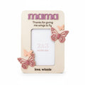 Butterfly Personalized Magnetic Fridge Photo Frame -  Mother's Day Gift, Custom Wood Photo Magnet