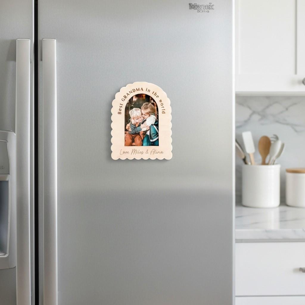 Personalized Wood Photo Frame – Custom Quote, Name, Mother's Day Gift