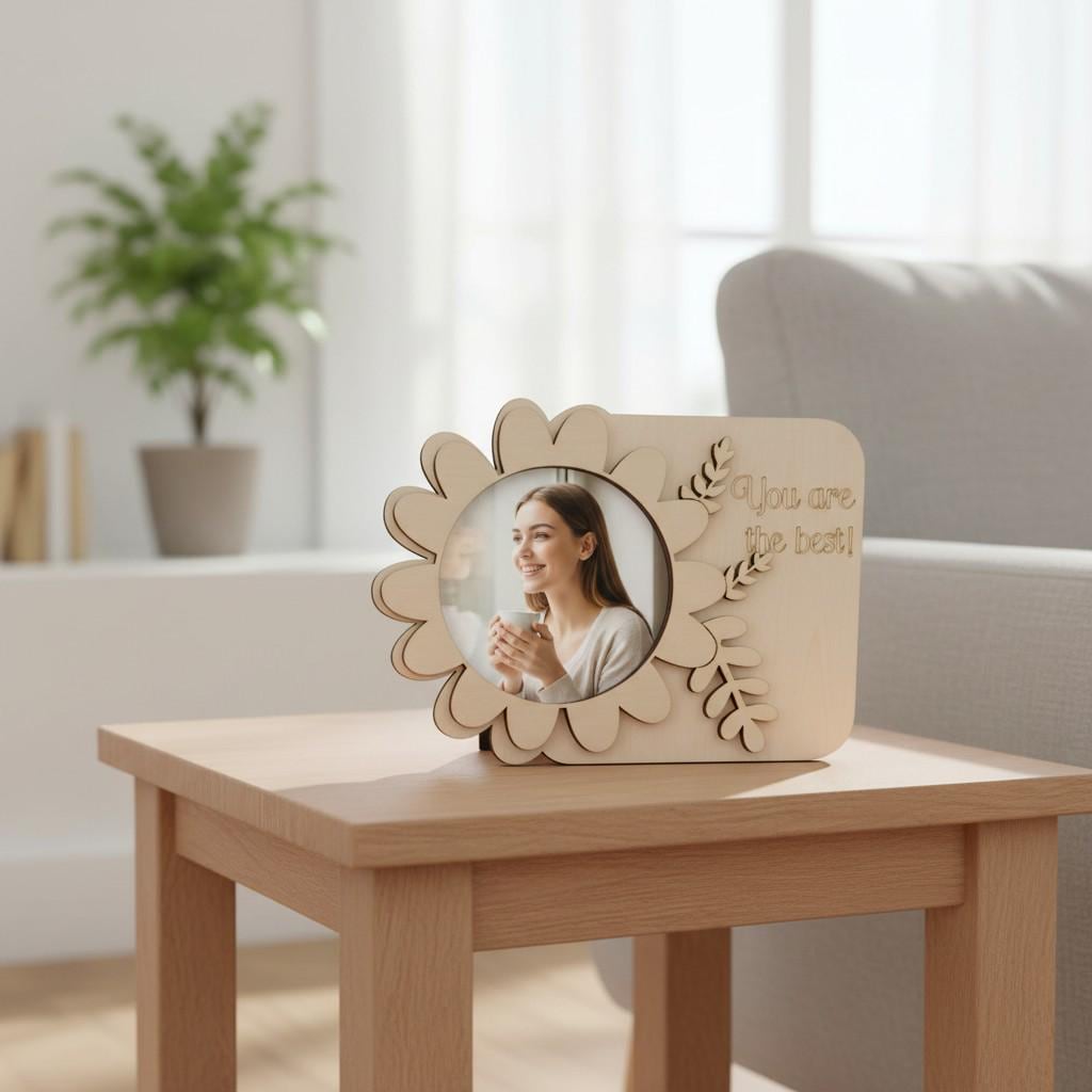 Personalized Wooden Photo Frame - Mother's day gift, DIY Paintable Home Decor,