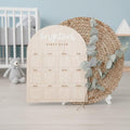 Baby's First Year Monthly Photo Frame | Personalized Name with Acrylic Letters | Laser Engraved Wood