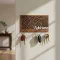 Personalized Wood Key Holder Wall Mount - Entryway Key Rack