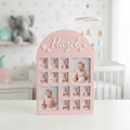 First Year Baby Photo Acrylic Frame - 12 Month Memory Display 12" x 16"