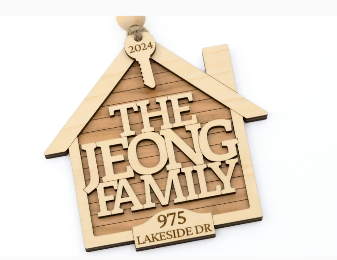 Personalized New House Ornament