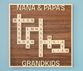 Personalized Family Names Crossword Sign – Custom Scrabble Style Wood Wall Art