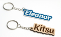 Personalized Name Keychain – Custom Wood or Acrylic