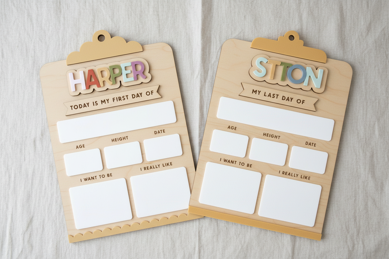 School Board Signs - Flat Lay